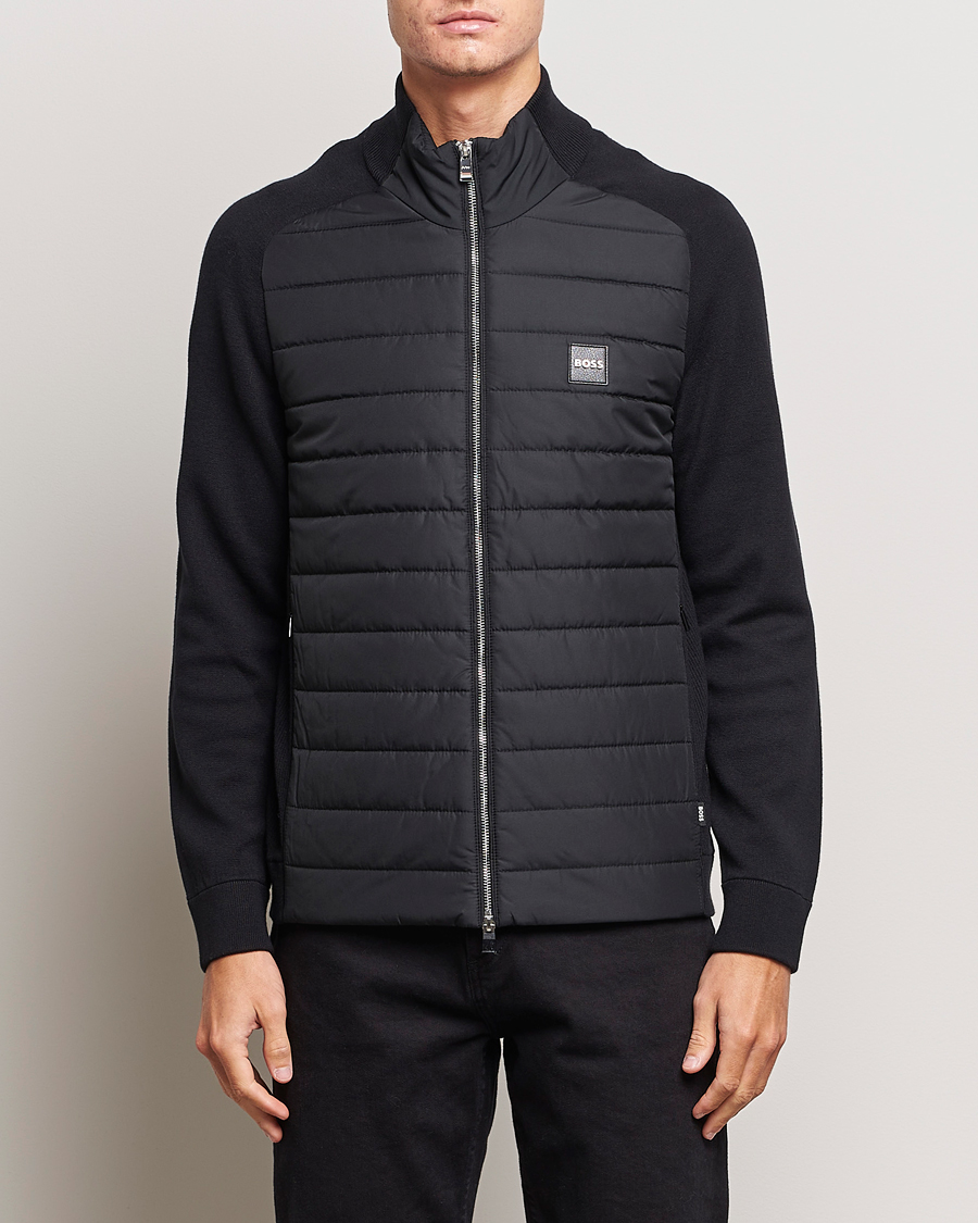 Herre |  | BOSS BLACK | Medesimo Hybrid Full Zip Black