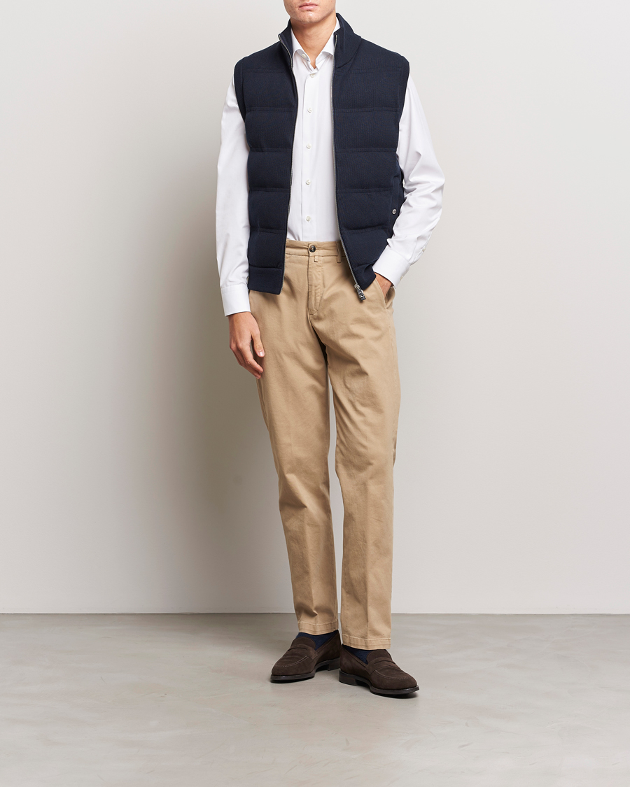 Herre | Jakker | BOSS BLACK | Mandolino Corduroy Vest Dark Blue