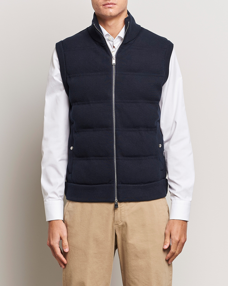Herre |  | BOSS BLACK | Mandolino Corduroy Vest Dark Blue