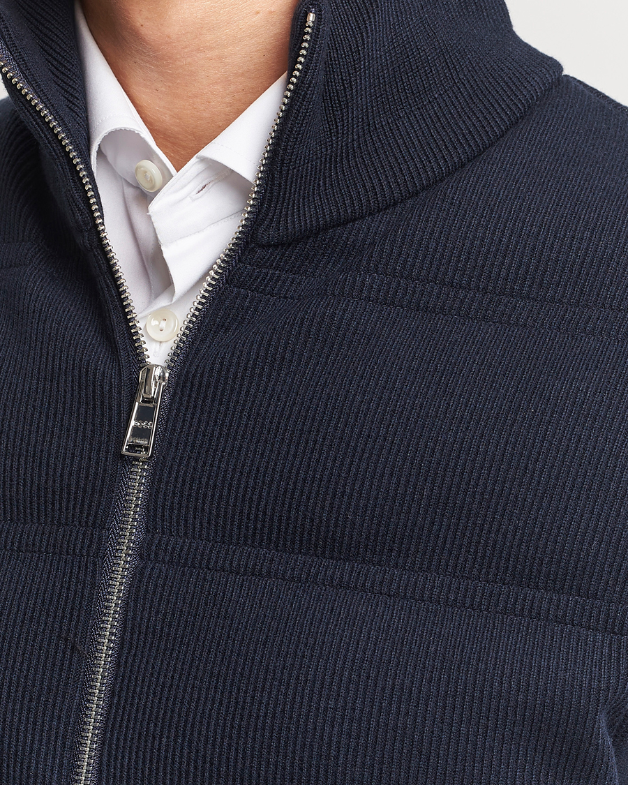 Herre | Jakker | BOSS BLACK | Mandolino Corduroy Vest Dark Blue