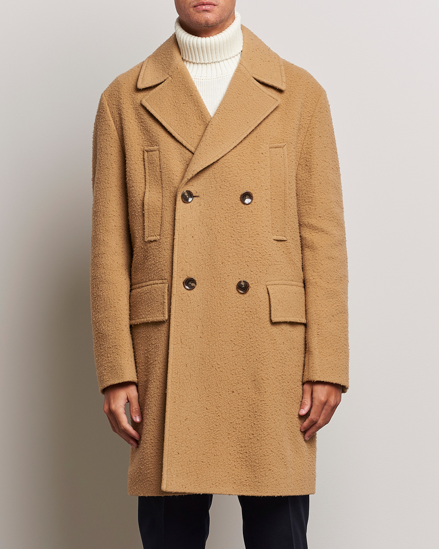 Herre | Vårjakker | BOSS BLACK | Cam Double Breasted Coat Medium Beige