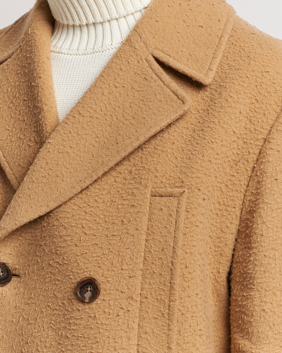 Herre | Jakker | BOSS BLACK | Cam Double Breasted Coat Medium Beige