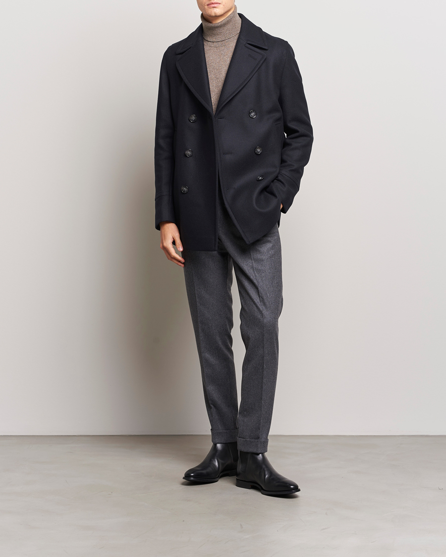 Herre | Jakker | BOSS BLACK | Hyde Peacoat Dark Blue