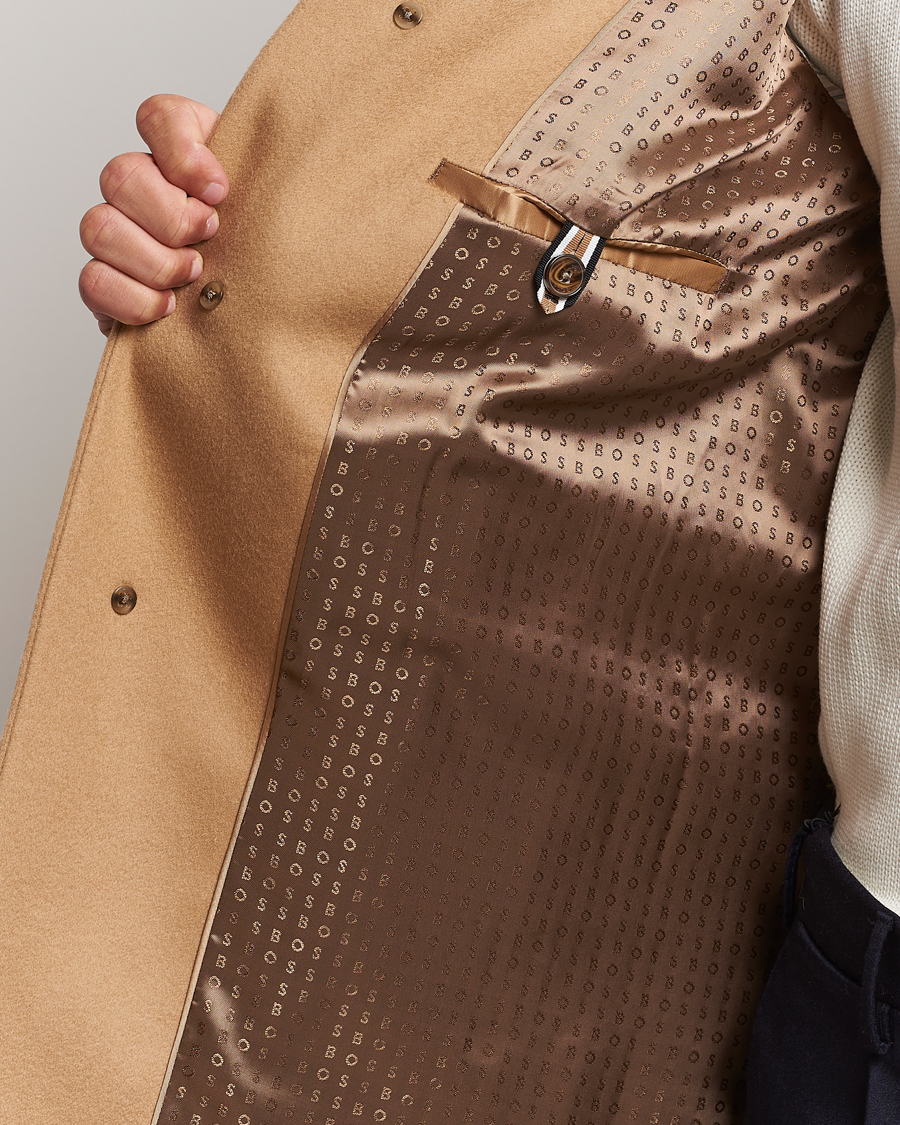 Herre | Jakker | BOSS BLACK | Hyde Wool/Cashmere Coat Medium Beige