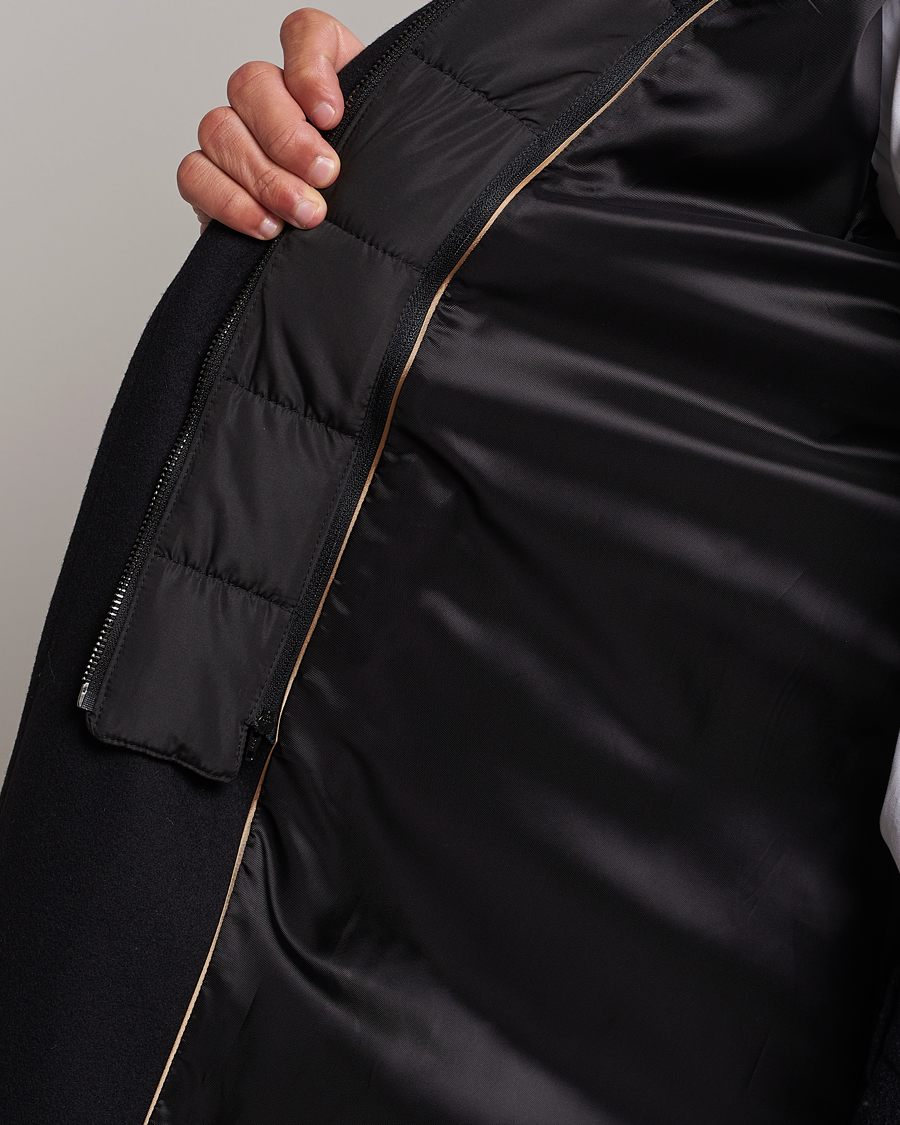 Herre | Jakker | BOSS BLACK | Hyde Wool Bib Coat Black