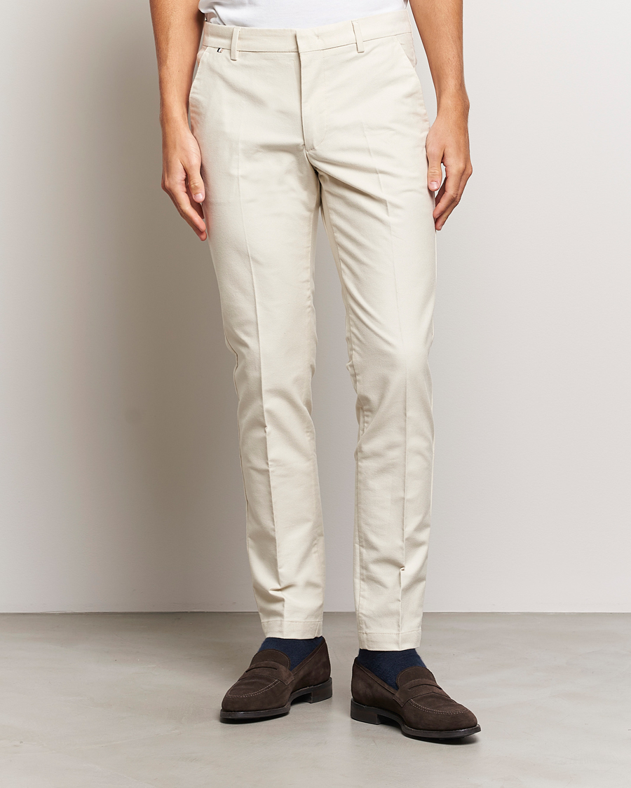Herre | Bukser | BOSS BLACK | Kaito1 Structured Chinos Open White