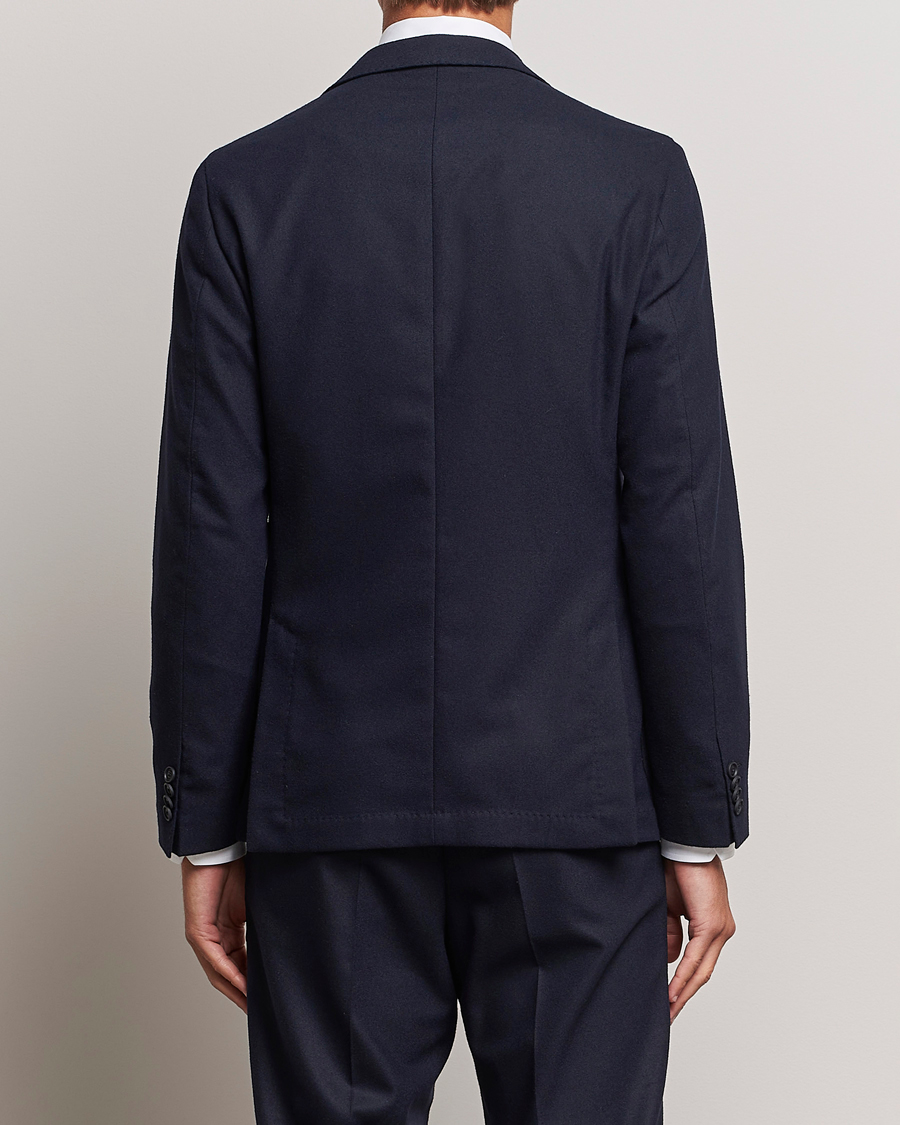 Herre | Dressjakker | BOSS BLACK | Hanry Tech Flannel Blazer Dark Blue