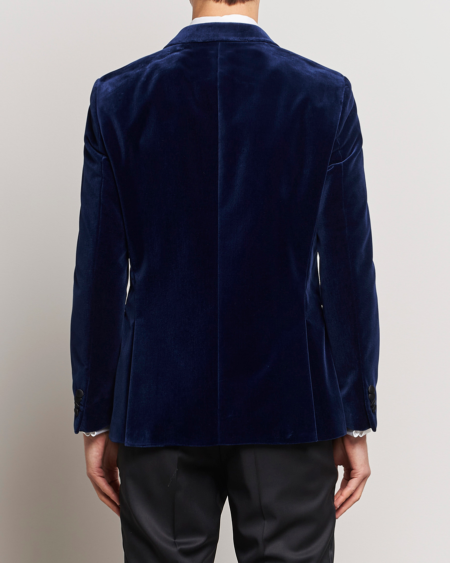Herre | Dressjakker | BOSS BLACK | Hutson Velvet Tuxedo Blazer Dark Blue