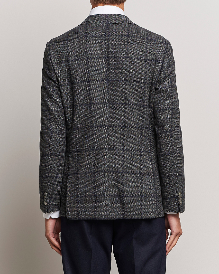Herre | Dressjakker | BOSS BLACK | Hutson Checked Wool Blazer Dark Grey