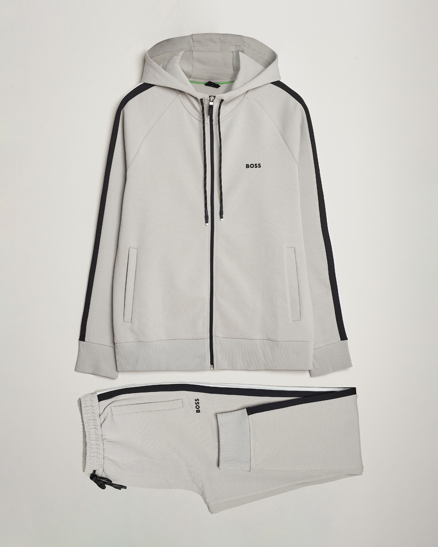 Herre | Gensere | BOSS GREEN | Tracksuit Set Open Grey