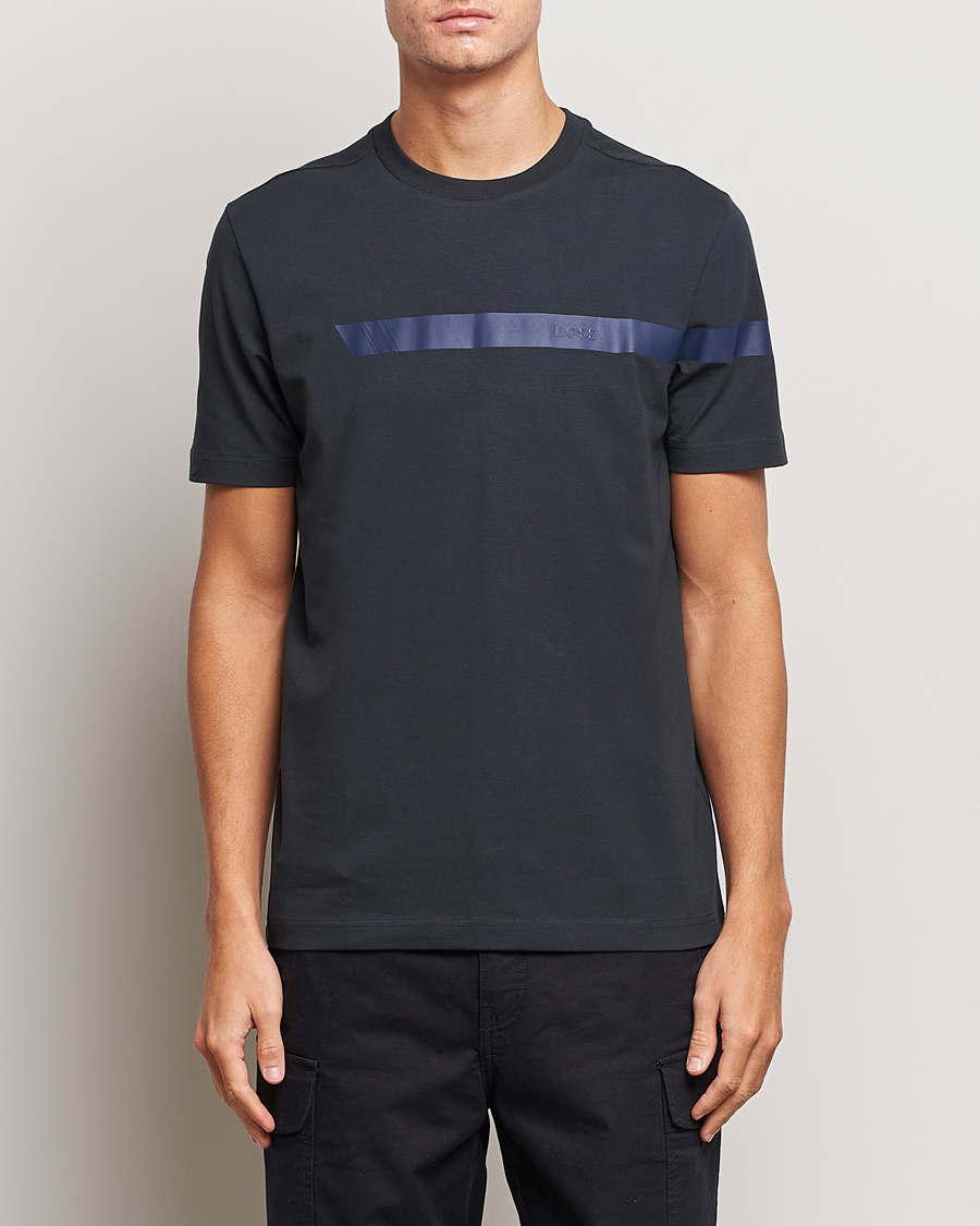 Herre | | BOSS GREEN | Logo Crew Neck T-Shirt Dark Blue