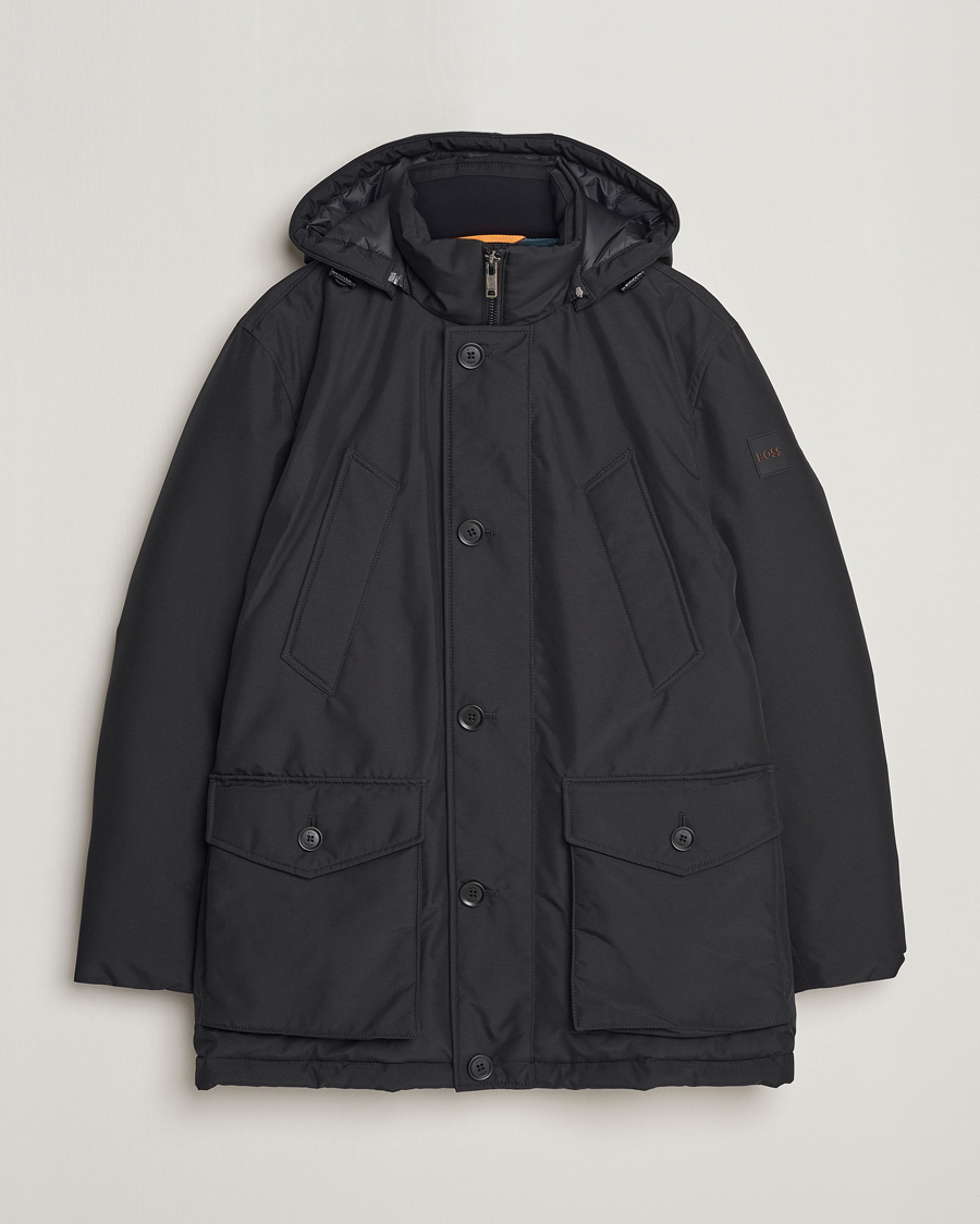 Herre | Jakker | BOSS ORANGE | Osiass Parka Black