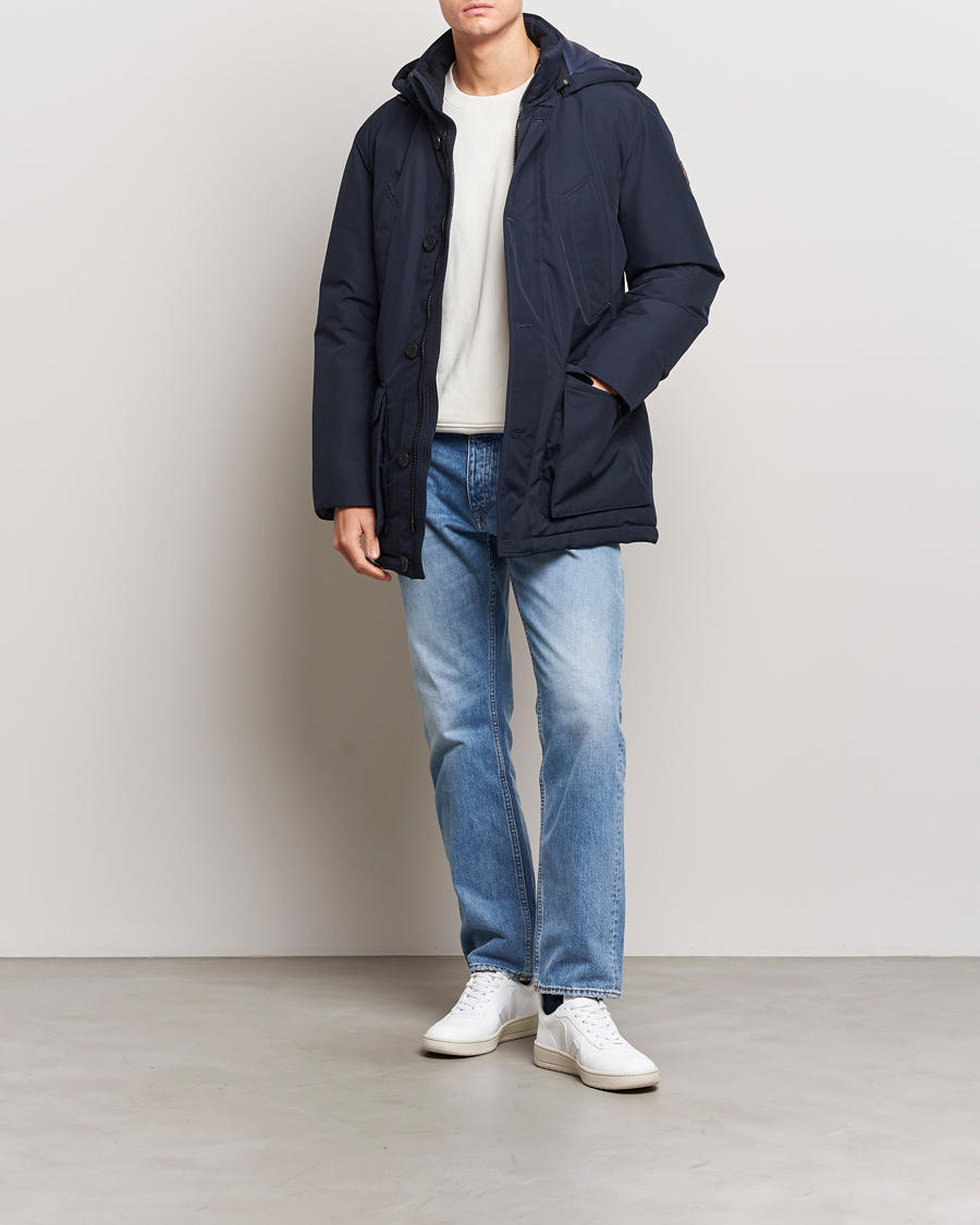 Herre | Jakker | BOSS ORANGE | Osiass Parka Dark Blue