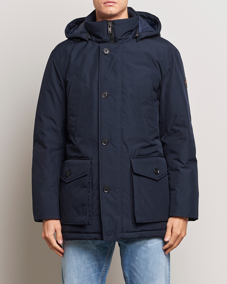 Herre | Jakker | BOSS ORANGE | Osiass Parka Dark Blue