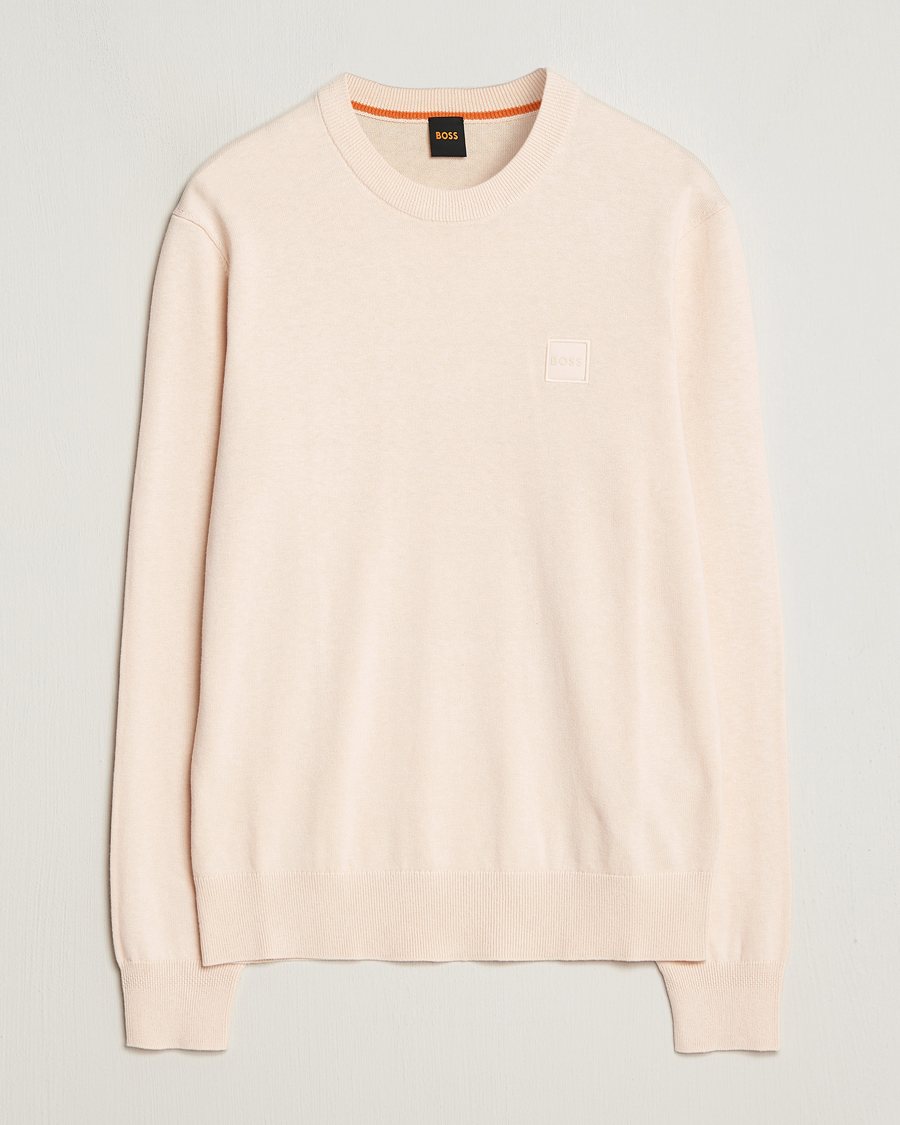 Herre | Gensere | BOSS ORANGE | Kanovano Knitted Sweater Open Beige