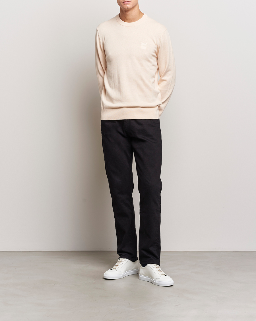 Herre | Gensere | BOSS ORANGE | Kanovano Knitted Sweater Open Beige