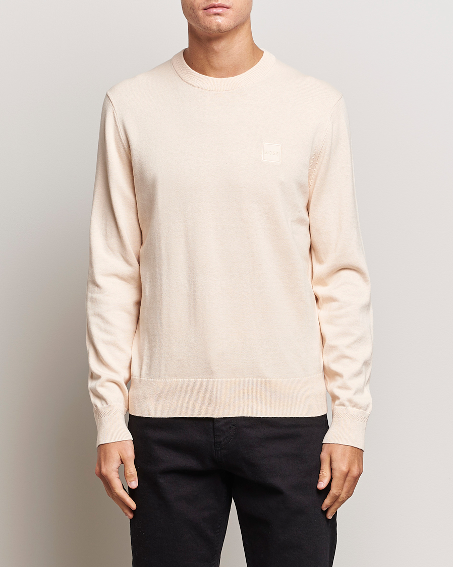 Herre | Gensere | BOSS ORANGE | Kanovano Knitted Sweater Open Beige