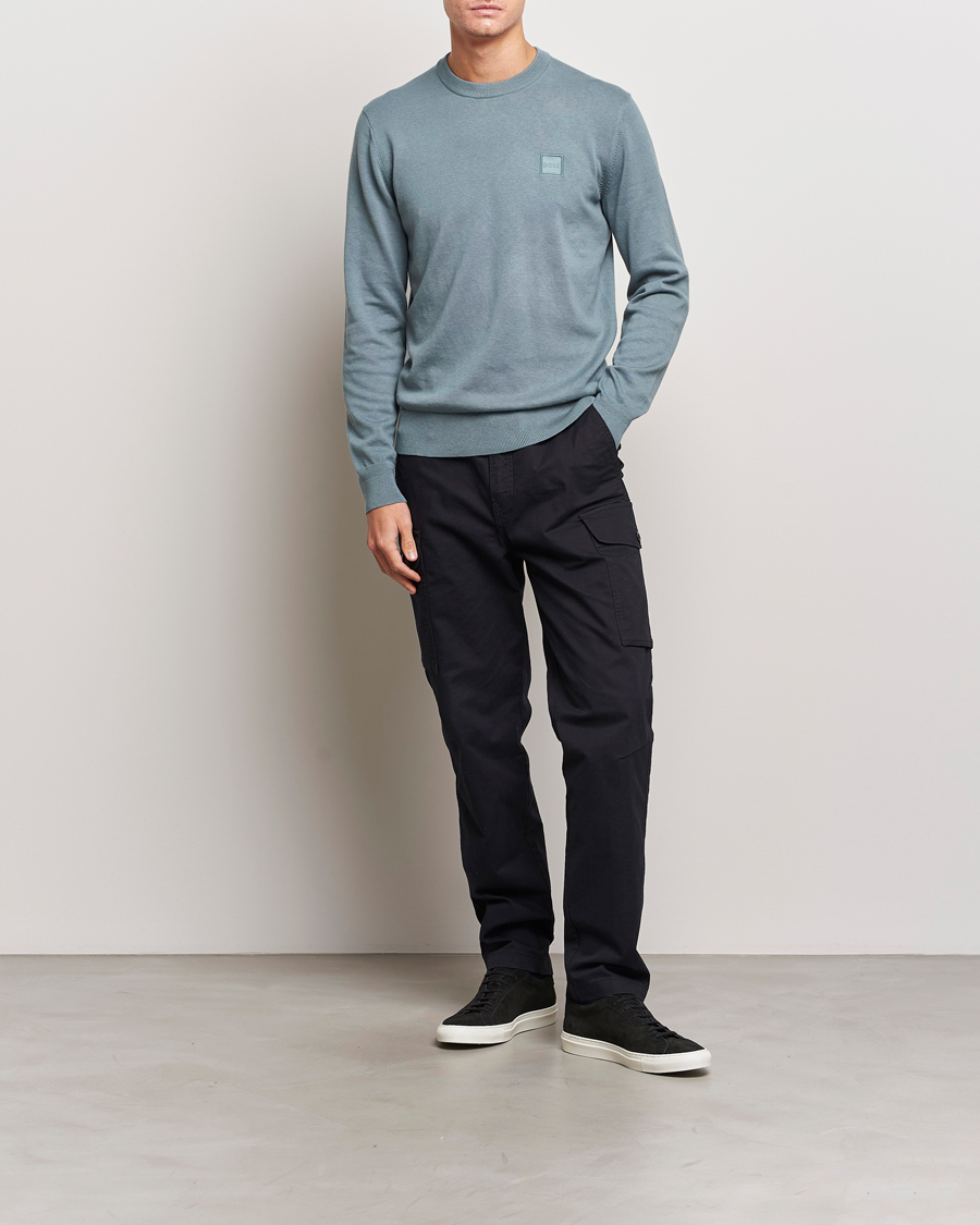 Herre | Gensere | BOSS ORANGE | Kanovano Knitted Sweater Open Green