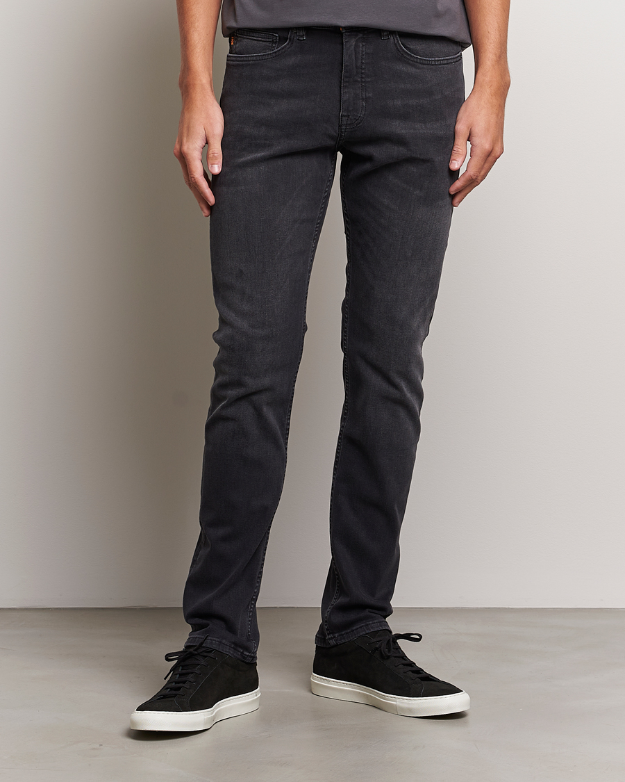 Herre | Grå jeans | BOSS ORANGE | Delaware Stretch Jeans Washed Black