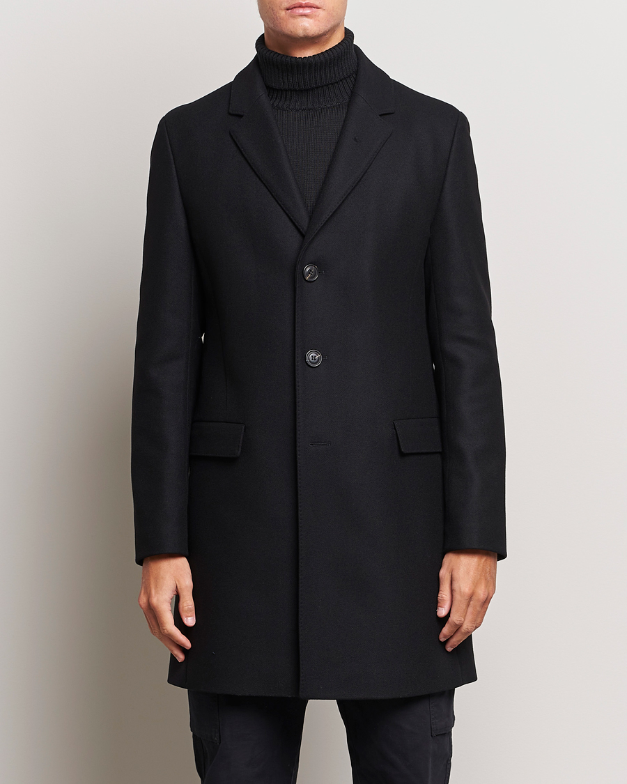 Herre | Moderne jakker | HUGO | Migor Wool Coat Black
