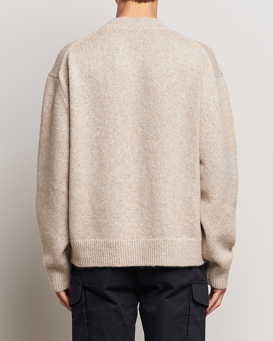Herre | Gensere | HUGO | Seese Knitted Sweater Light Beige
