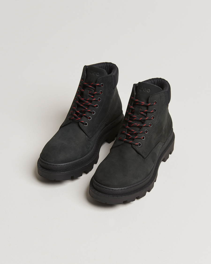 Herre | Svarte støvler | HUGO | Graham Leather Boot Black