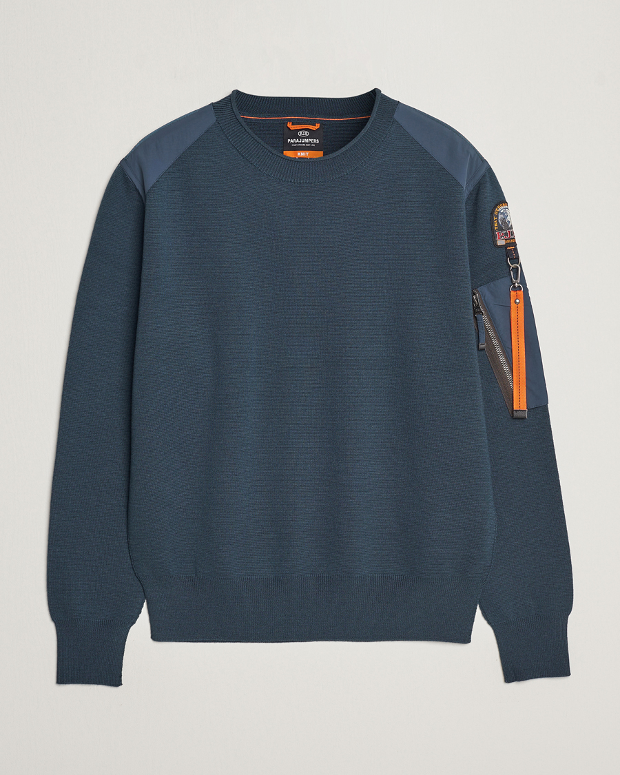 Herre | Gensere | Parajumpers | Braw Rescue Knitted Crew Neck Dark Avio