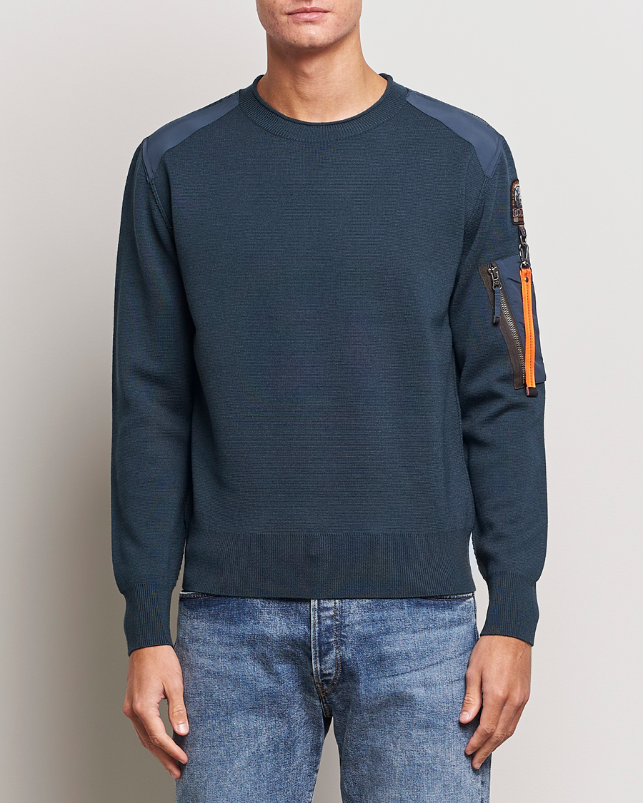 Herre | Gensere | Parajumpers | Braw Rescue Knitted Crew Neck Dark Avio