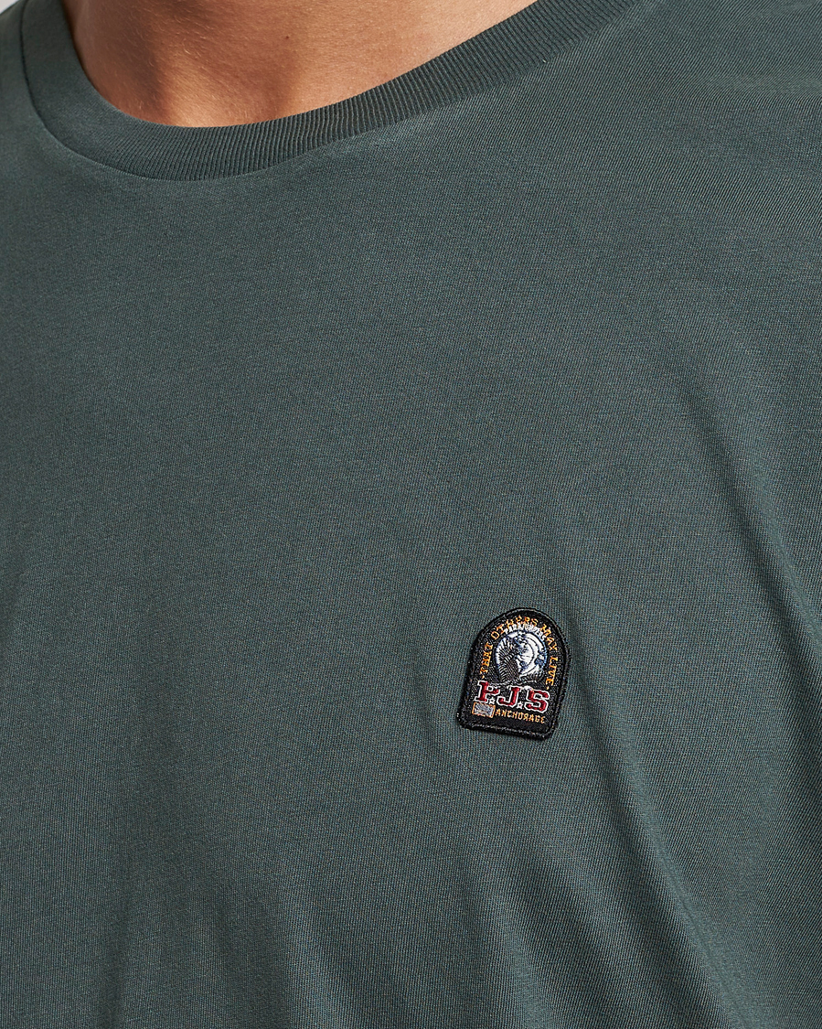 Herre | T-Shirts | Parajumpers | Patch Crew Neck T-Shirt Green Gables
