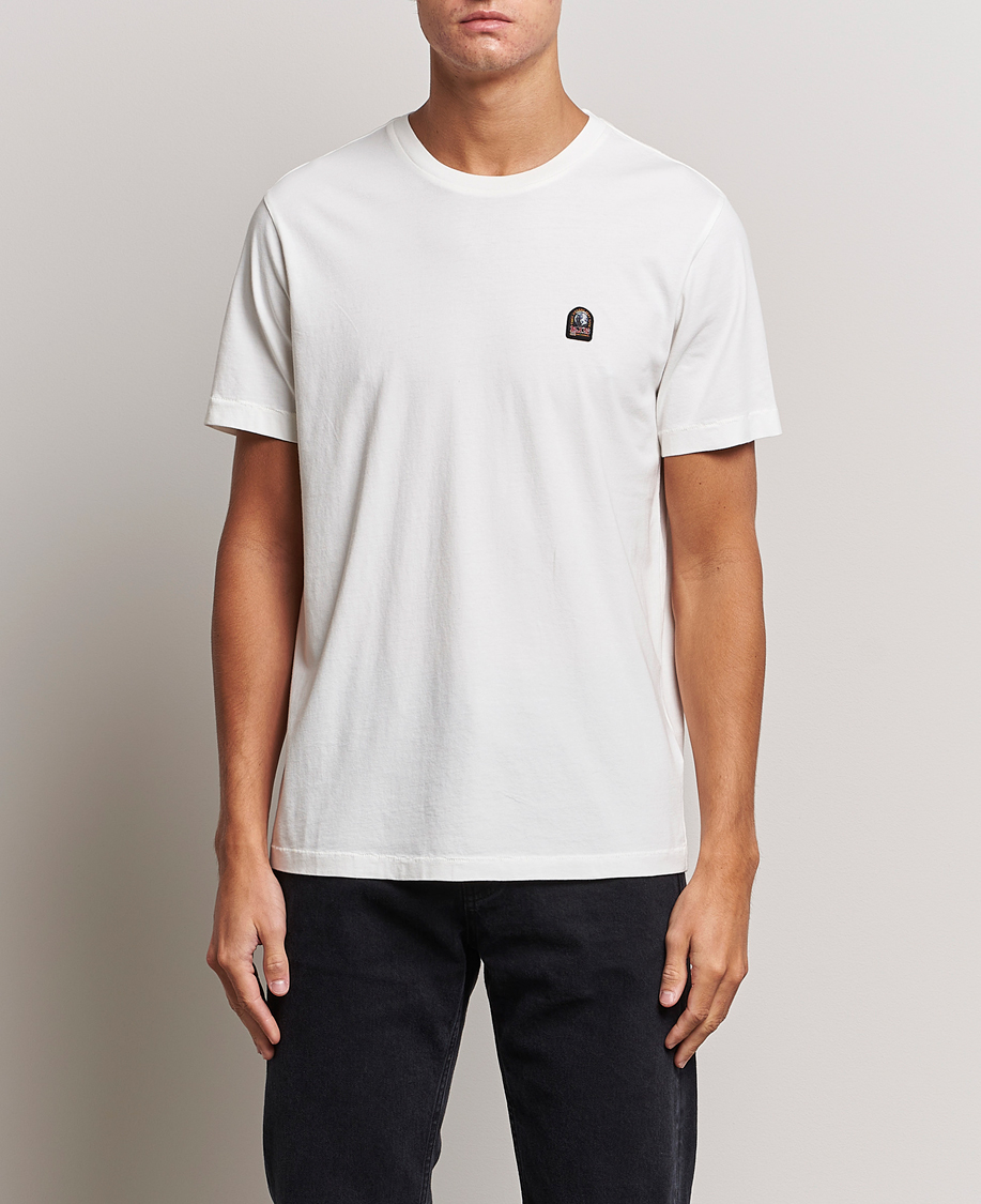 Herre |  | Parajumpers | Patch Crew Neck T-Shirt Off White