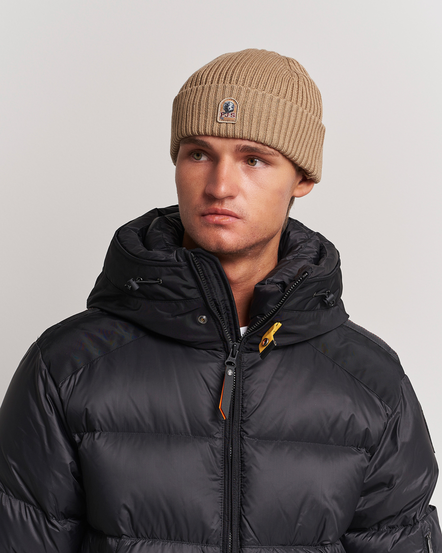 Herre | Parajumpers Ribbed Hat Cappuccino | Parajumpers | Ribbed Hat Cappuccino