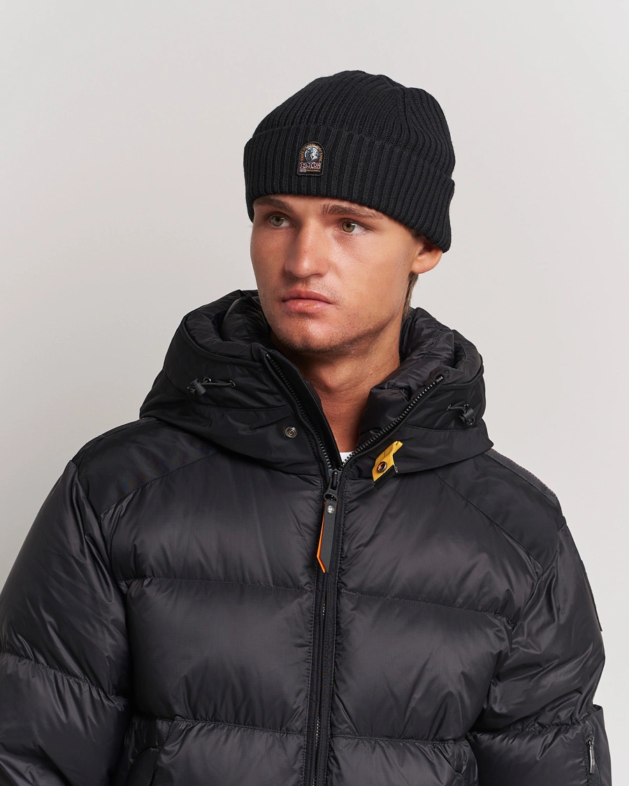 Herre | Parajumpers | Parajumpers | Ribbed Hat Black
