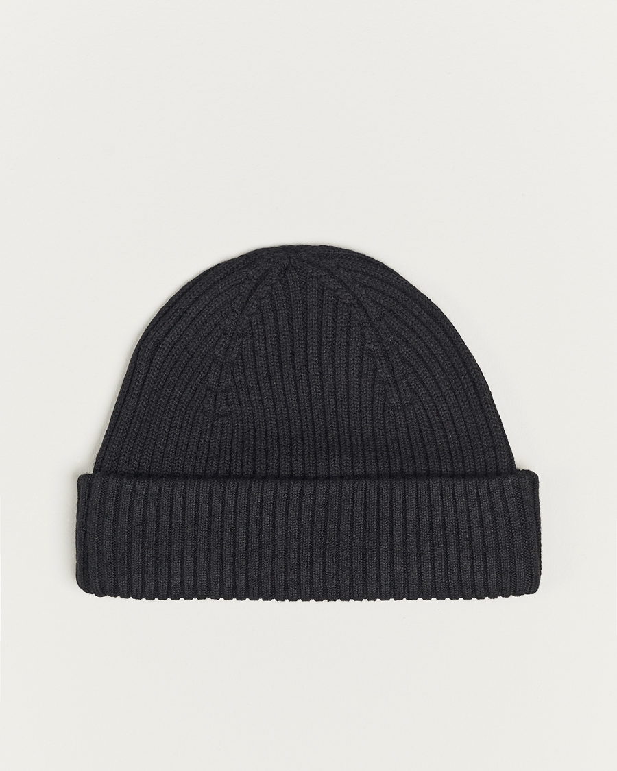 Herre | Parajumpers Ribbed Hat Black | Parajumpers | Ribbed Hat Black