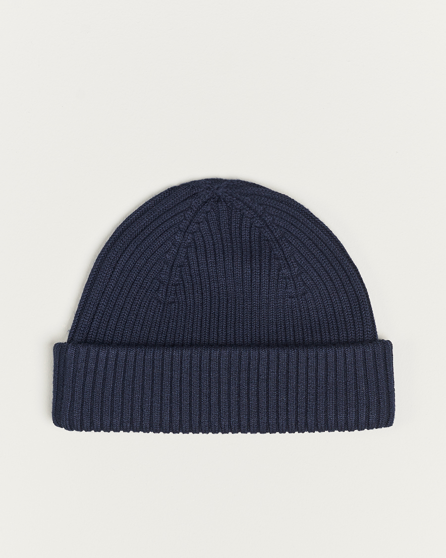 Herre | Parajumpers Ribbed Hat Navy | Parajumpers | Ribbed Hat Navy