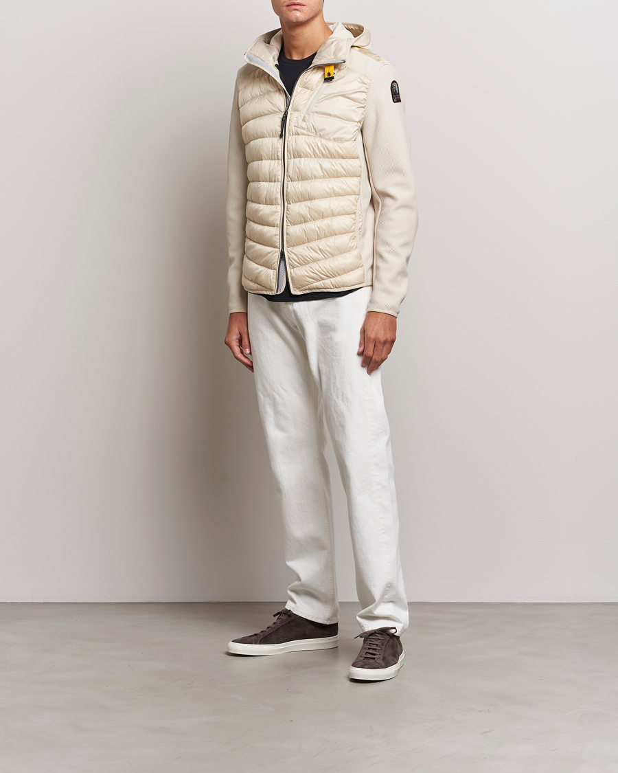 Herre | Jakker | Parajumpers | Nolan Hybrid Hooded Jacket Bone