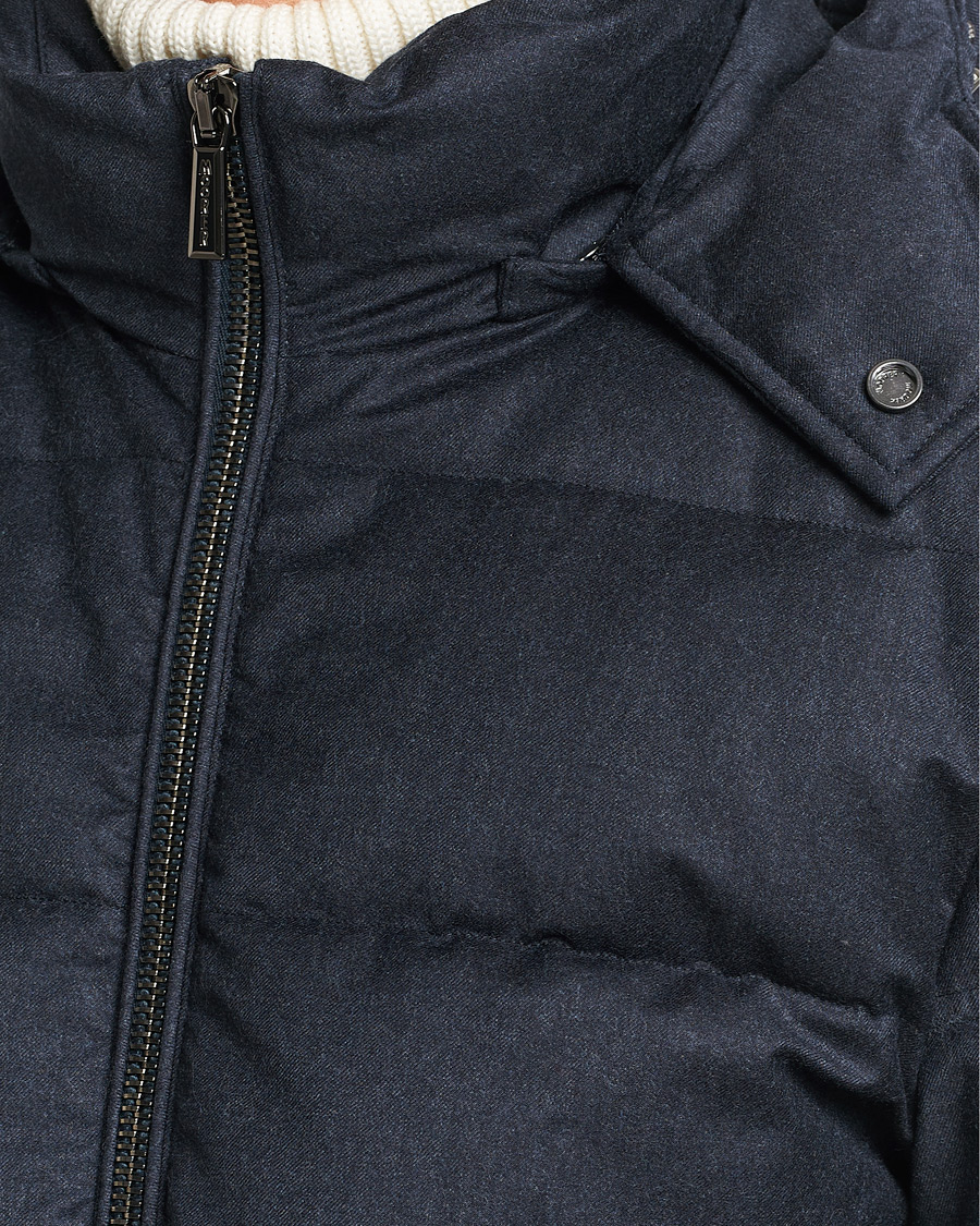Herre | Jakker | MooRER | Brett Wool/Cashmere Hooded Jacket Blue Grey