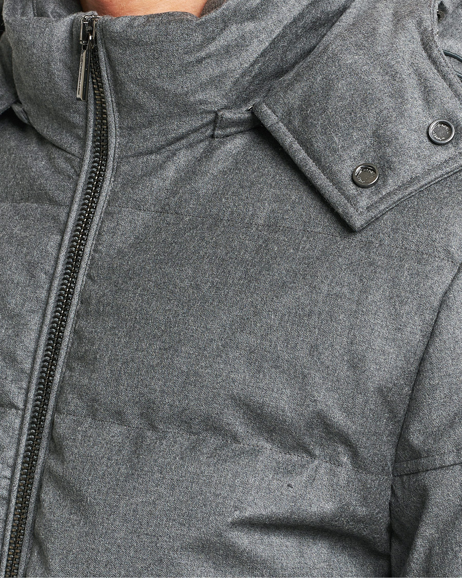Herre | Jakker | MooRER | Brett Wool/Cashmere Hooded Jacket Grey