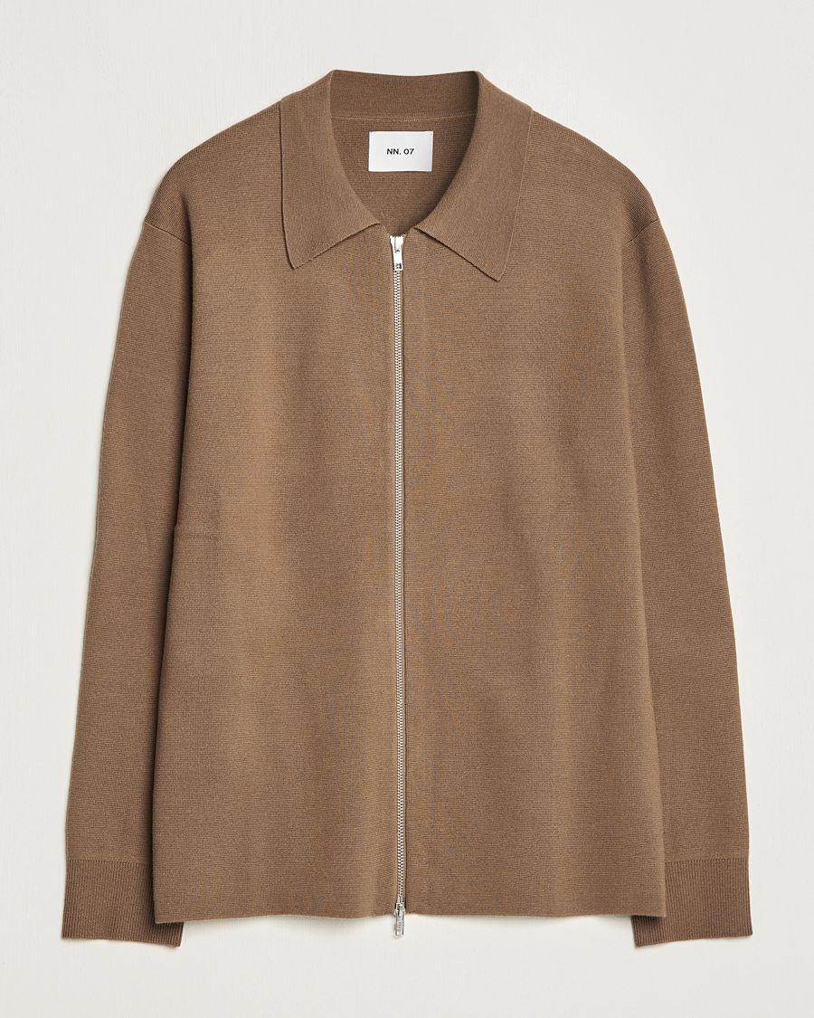 Herre | | NN07 | Harald Knitted Full Zip Shitake