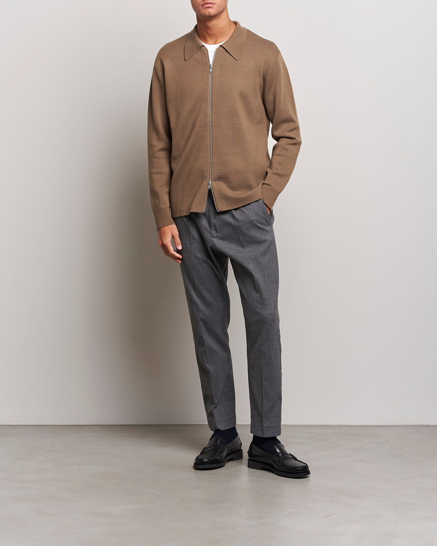 Herre | Gensere | NN07 | Harald Knitted Full Zip Shitake