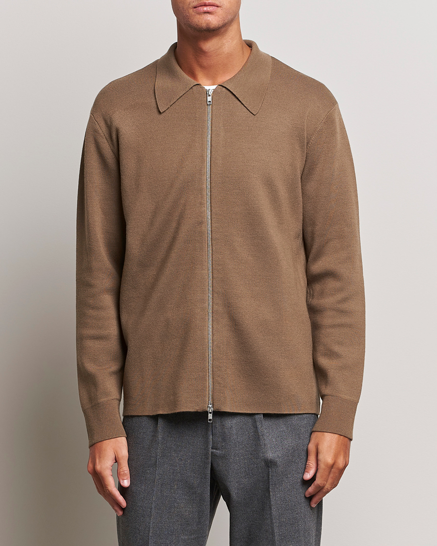 Herre | | NN07 | Harald Knitted Full Zip Shitake