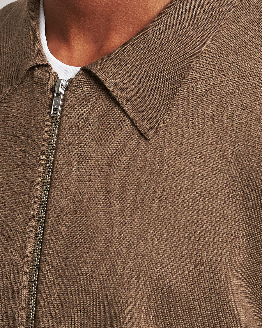 Herre | Gensere | NN07 | Harald Knitted Full Zip Shitake