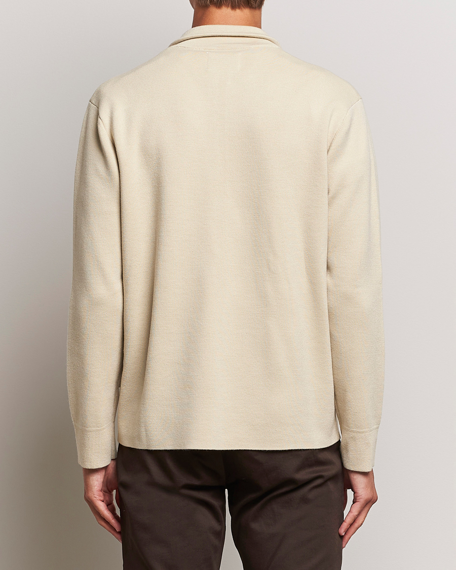 Herre | Gensere | NN07 | Harald Cotton/Modal Half Zip Ecru