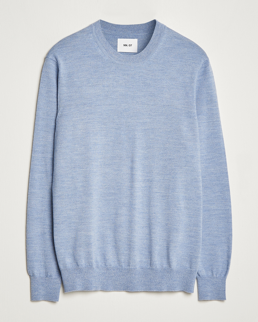 Herre | Gensere | NN07 | Ted Merino Crew Neck Pullover Tink Blue