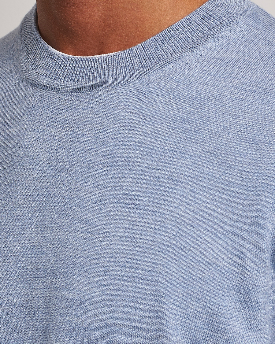 Herre | Gensere | NN07 | Ted Merino Crew Neck Pullover Tink Blue