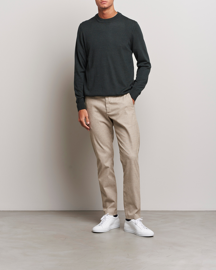 Herre | Gensere | NN07 | Ted Merino Crew Neck Pullover Dark Army