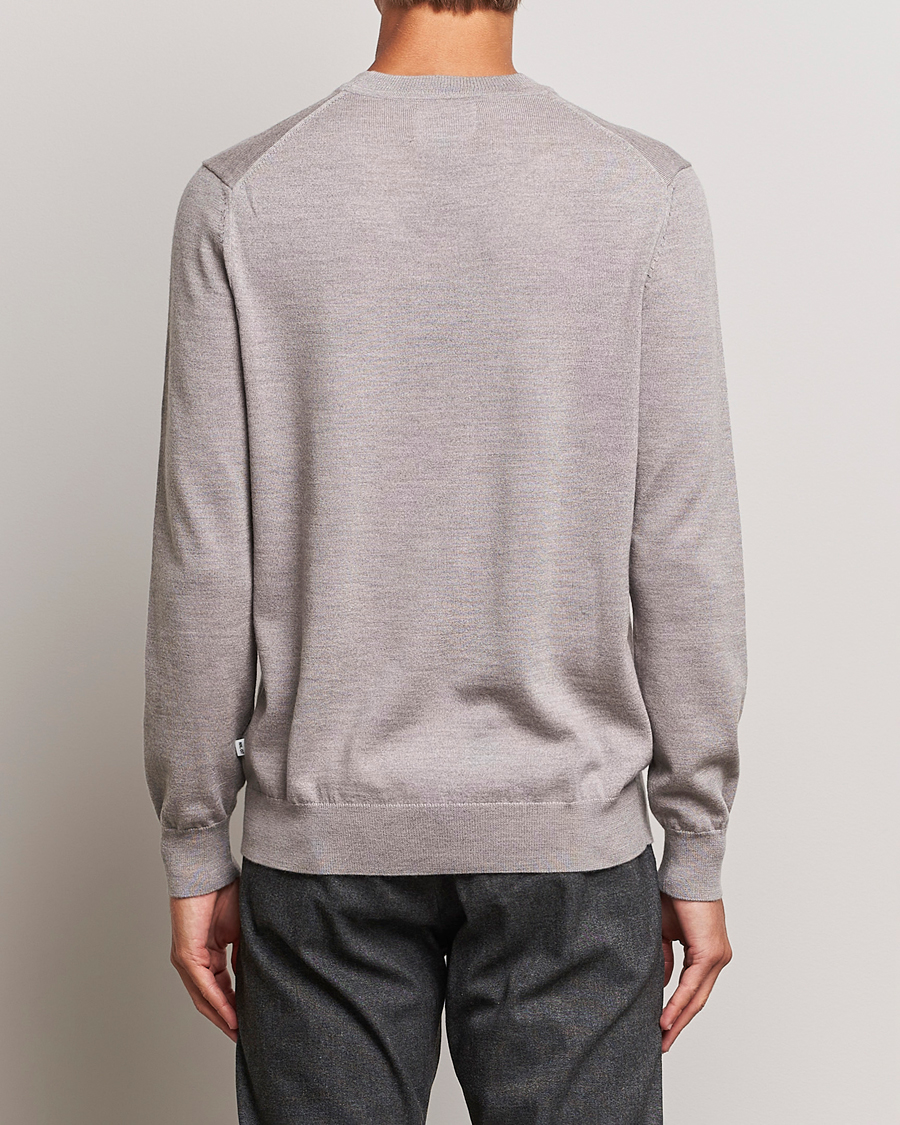 Herre | Gensere | NN07 | Ted Merino Crew Neck Pullover Stone Melange