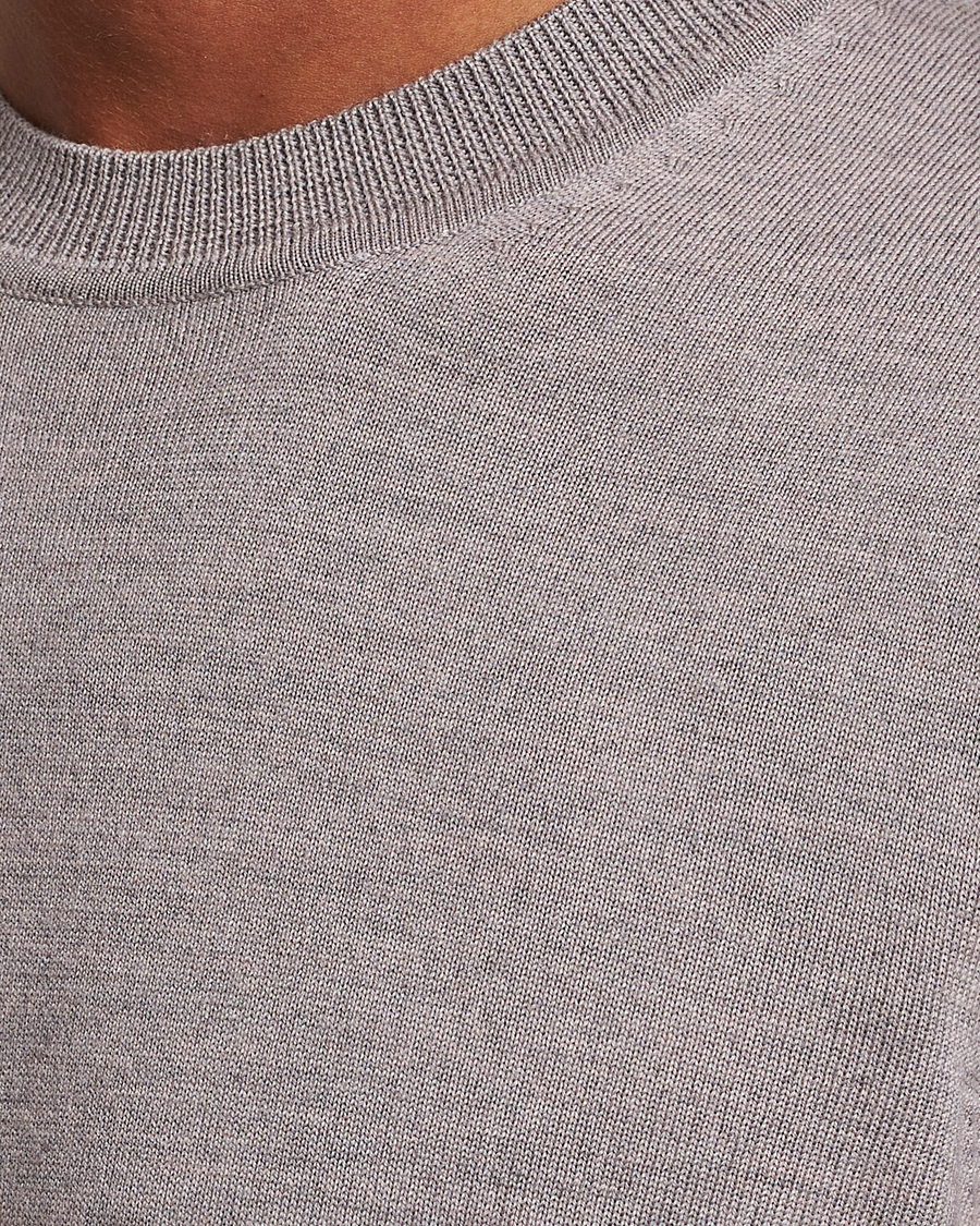 Herre | Gensere | NN07 | Ted Merino Crew Neck Pullover Stone Melange