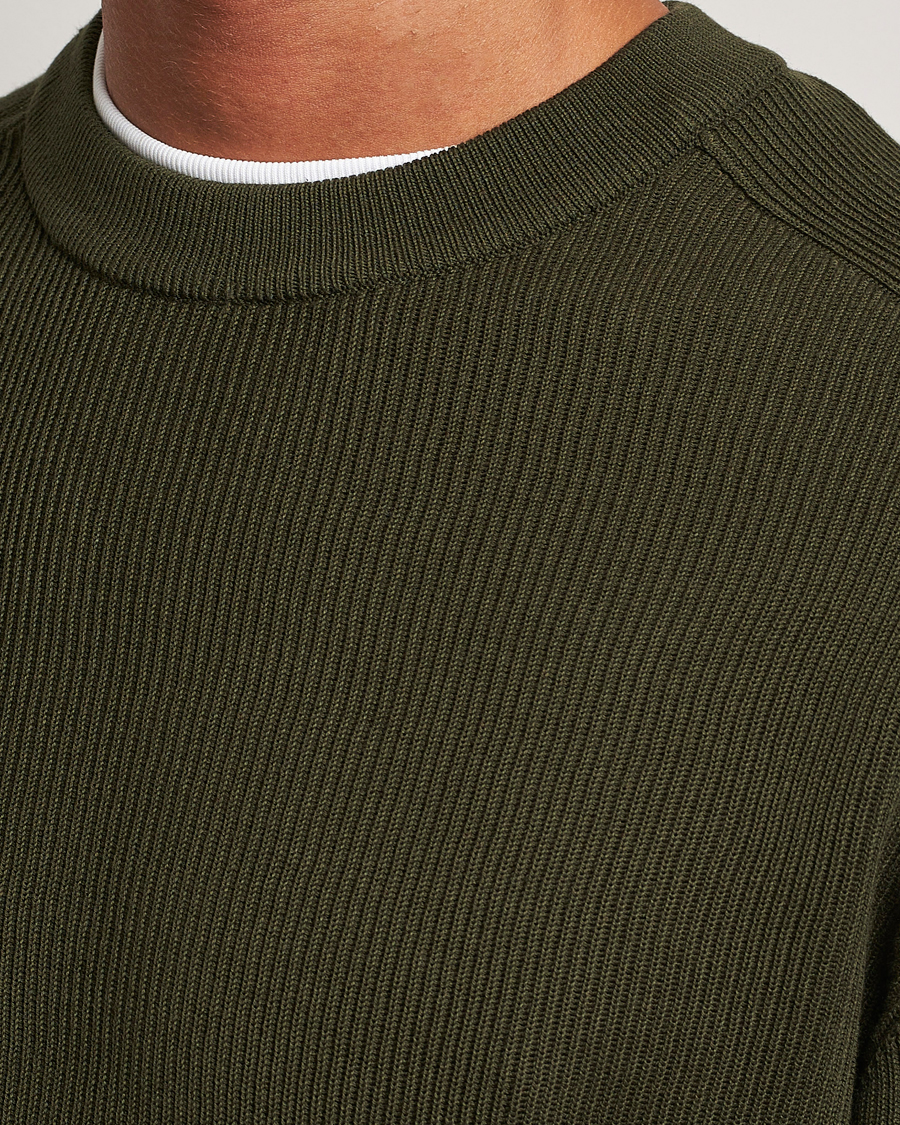 Herre | Gensere | NN07 | Kevin Cotton Knitted Sweater Deep Green