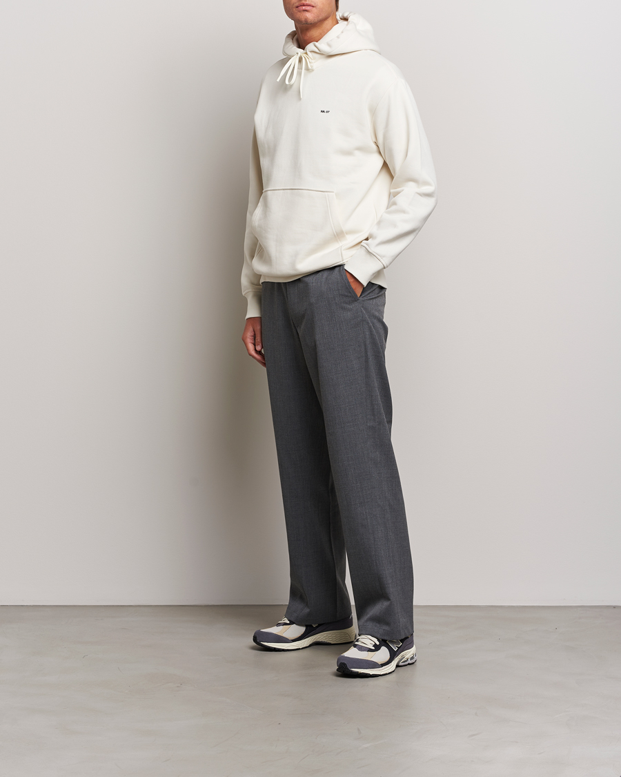 Herre | Gensere | NN07 | Briggs Logo Hoodie Off White