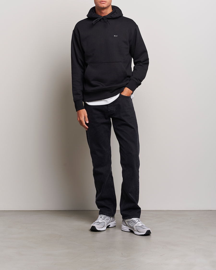 Herre | Gensere | NN07 | Briggs Logo Hoodie Black